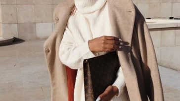 robe blanche en hiver