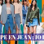 comment porter la jupe en jean