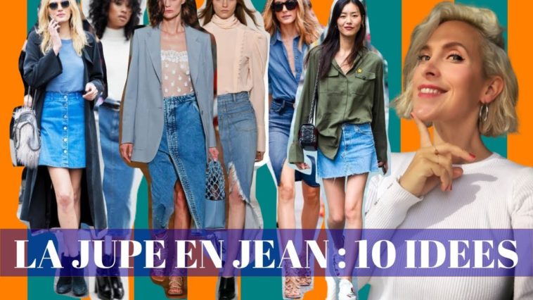 comment porter la jupe en jean