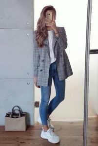 jean skinny style femme