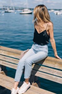 jean skinny look femme