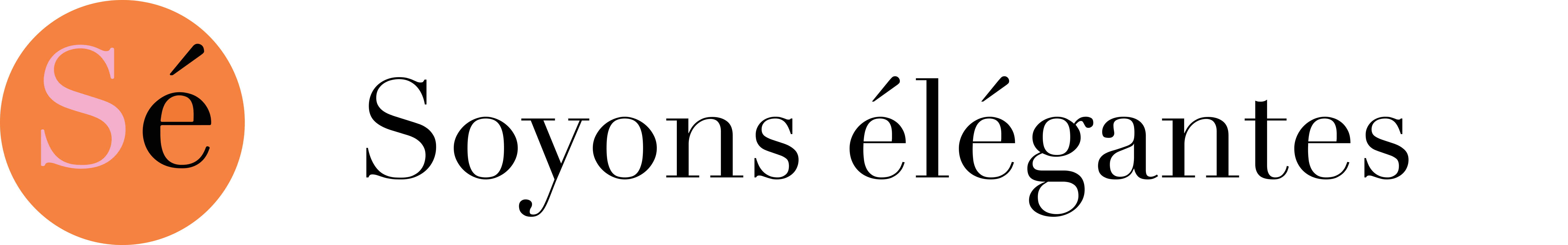 Soyons élégantes