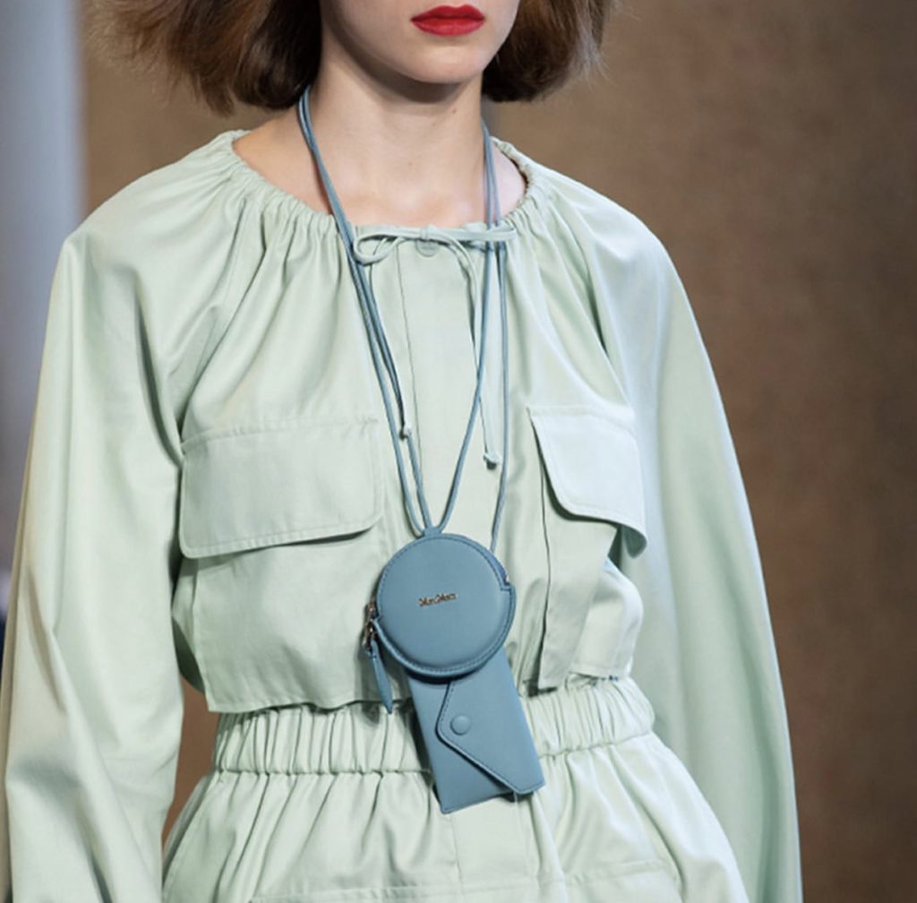 mini maroquinerie bleu pastel max mara