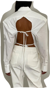 chemise femme dos nu